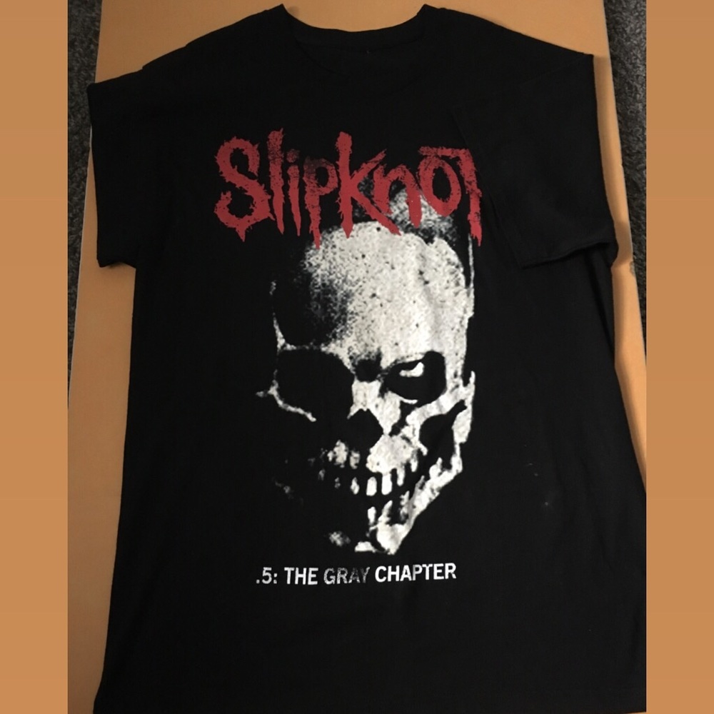 Black Slipknot Graphic T Shirt